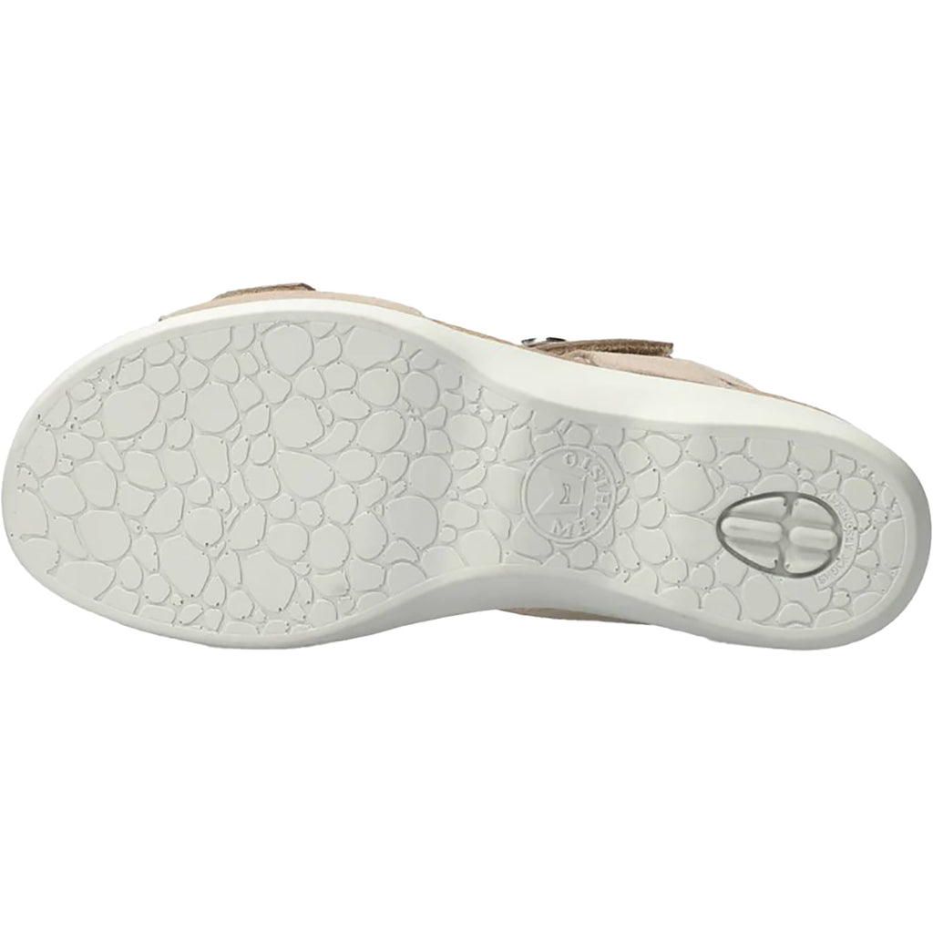 Mephisto Oriana Women's Wedge Sandals Warm Grey Velvet Leather