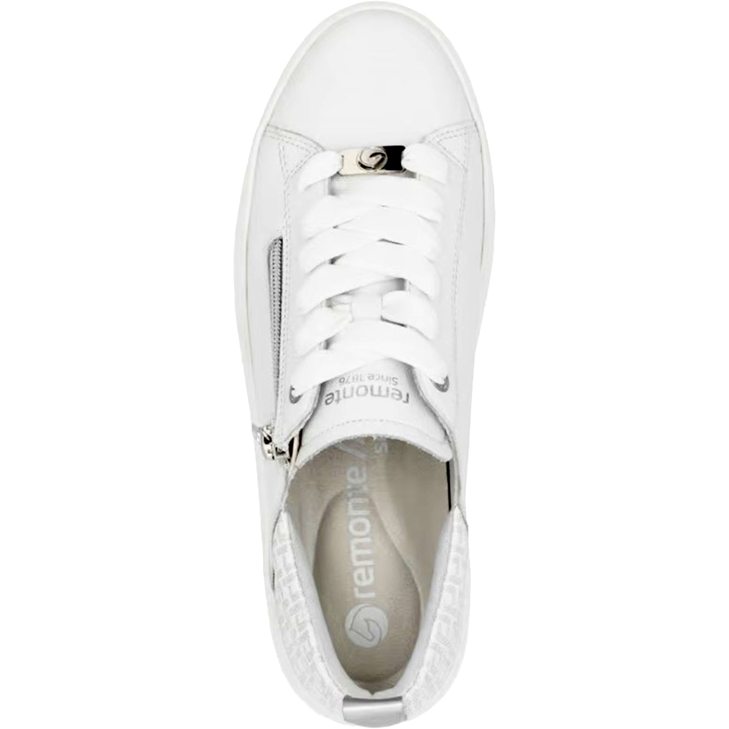 D1C08-80 Remonte DC108-80 Women's Athletic Shoes White/Silver Leather
