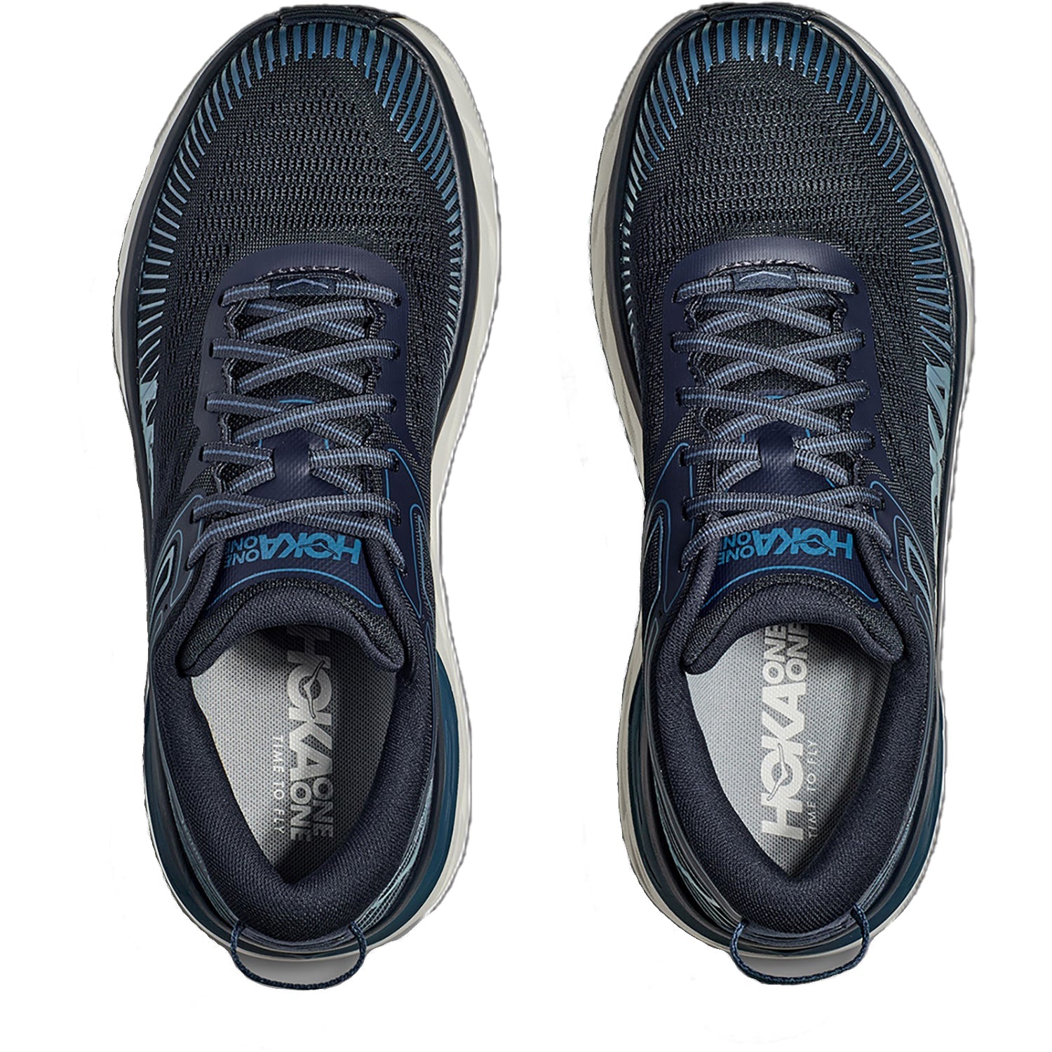 Hoka Bondi 7 Outerspace Mesh (Neutral Support) Men's Road Running Shoes OuterSpace/White Mesh
