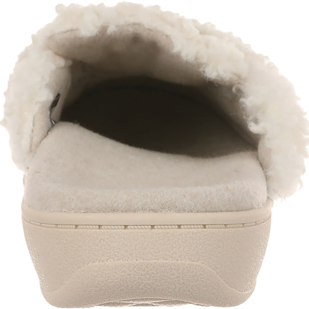 Vionic Gemma II Women's Open Back Slippers Cream Shearling