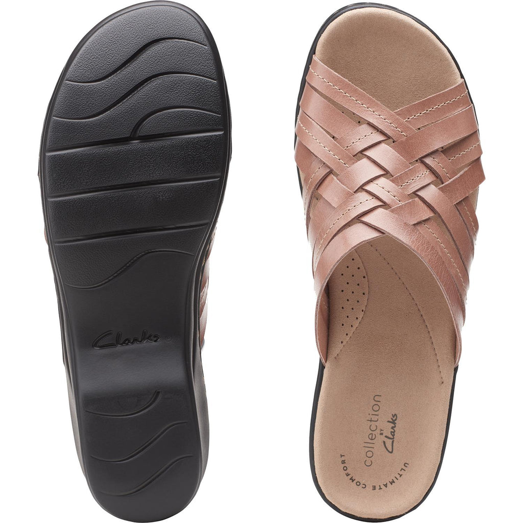 Clarks Lexi Selina Women's Platform Sandals Dusty Pink Leather