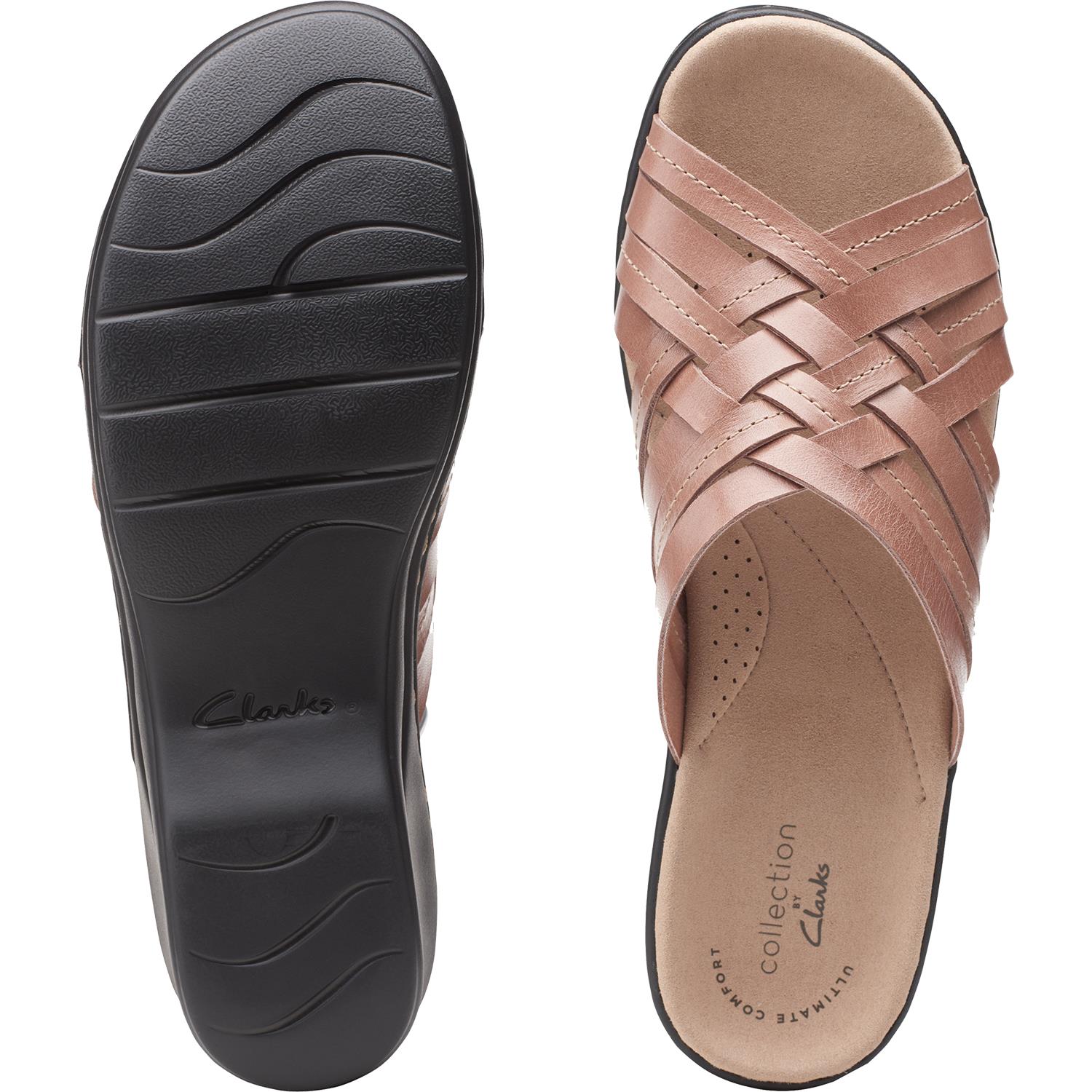 Clarks Lexi Selina Women's Platform Sandals Dusty Pink Leather
