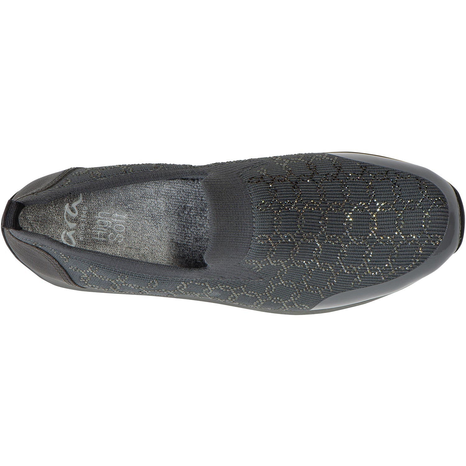 Ara Layton II Women's Slip Ons Graphite Wovenstretch