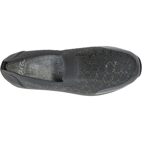 Ara Layton II Women's Slip Ons Graphite Wovenstretch