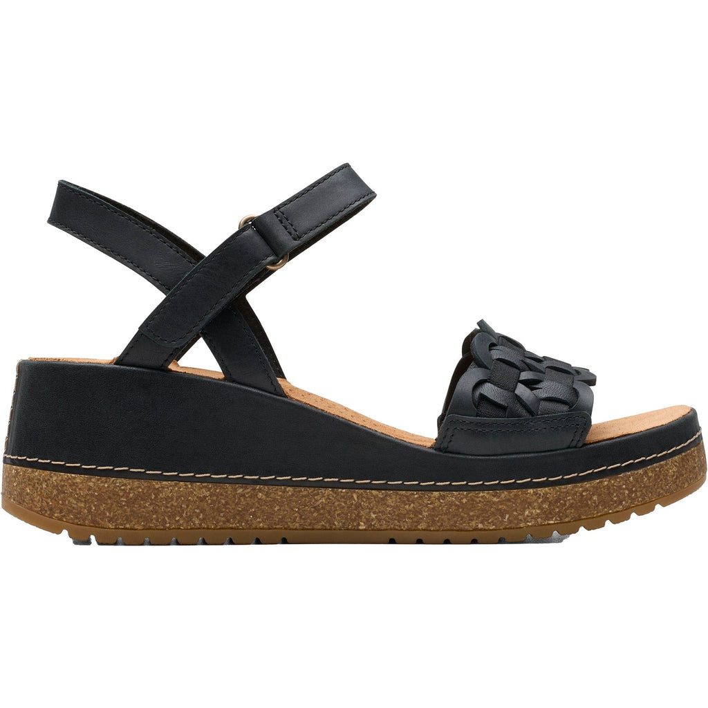 Clarks Kassanda Bar Women's Sandals Black Leather