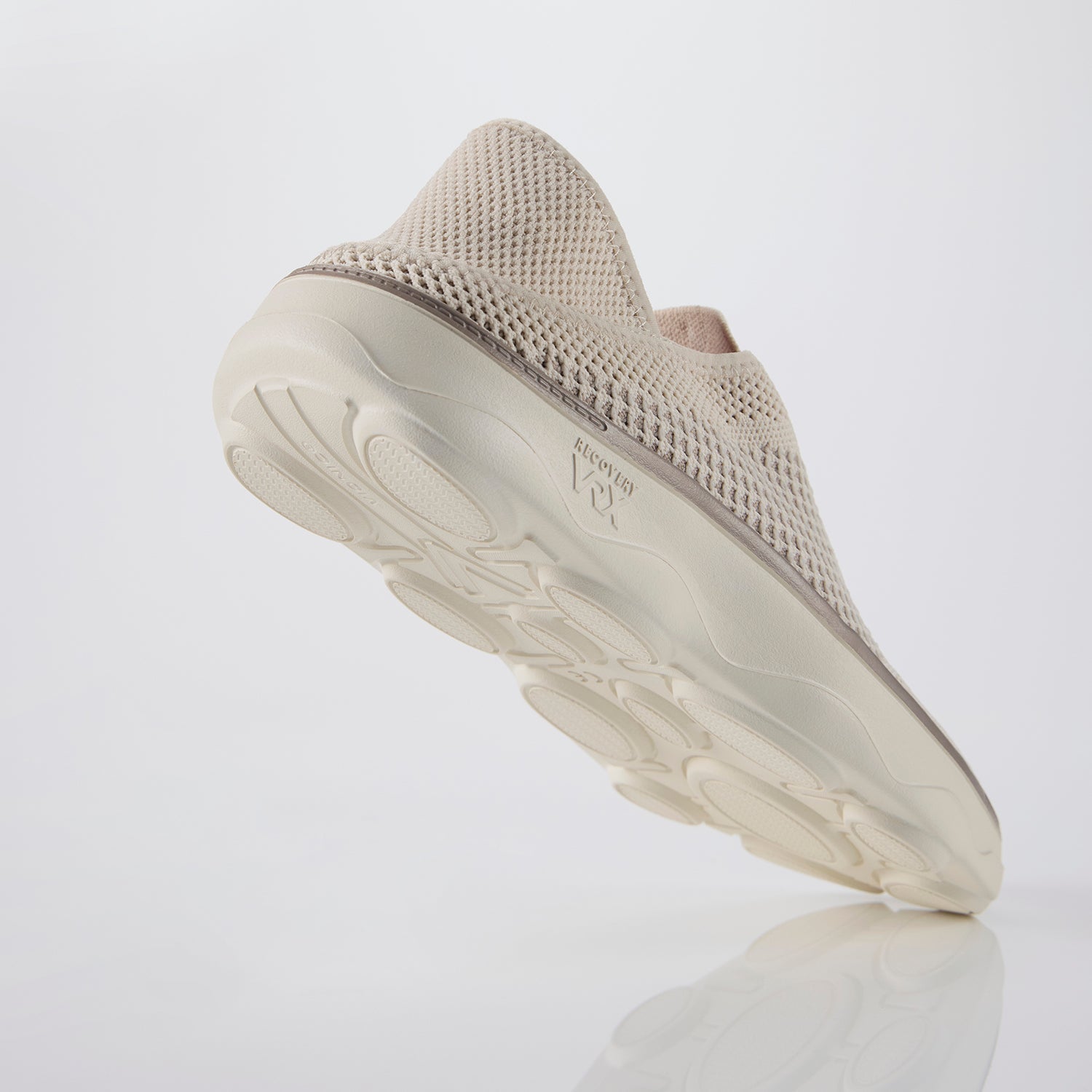 Vionic Sage Rx Stretch Knit Women's Athletic Athleisure Shoes Slip Ons Cream