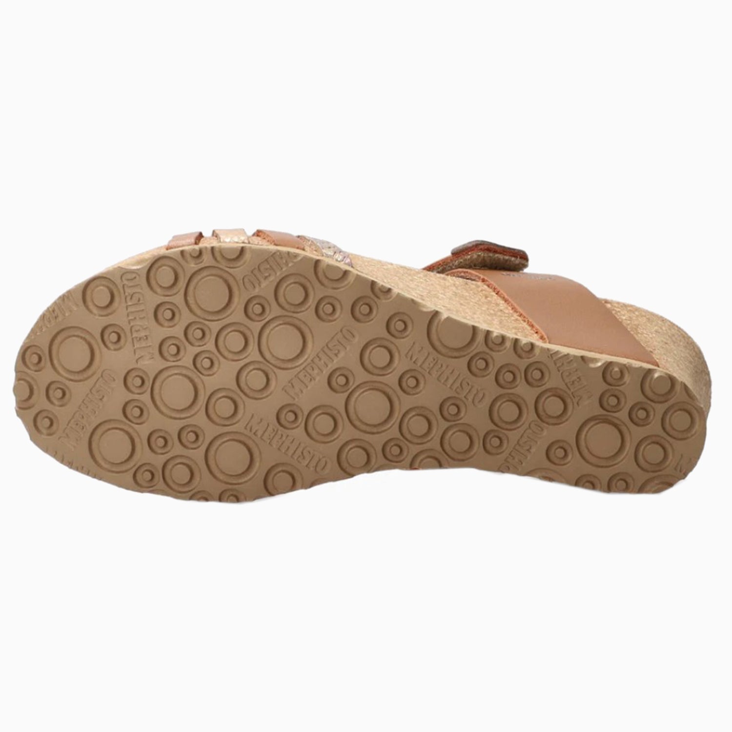 Mephisto Lucia Women's Wedge Sandals Camel