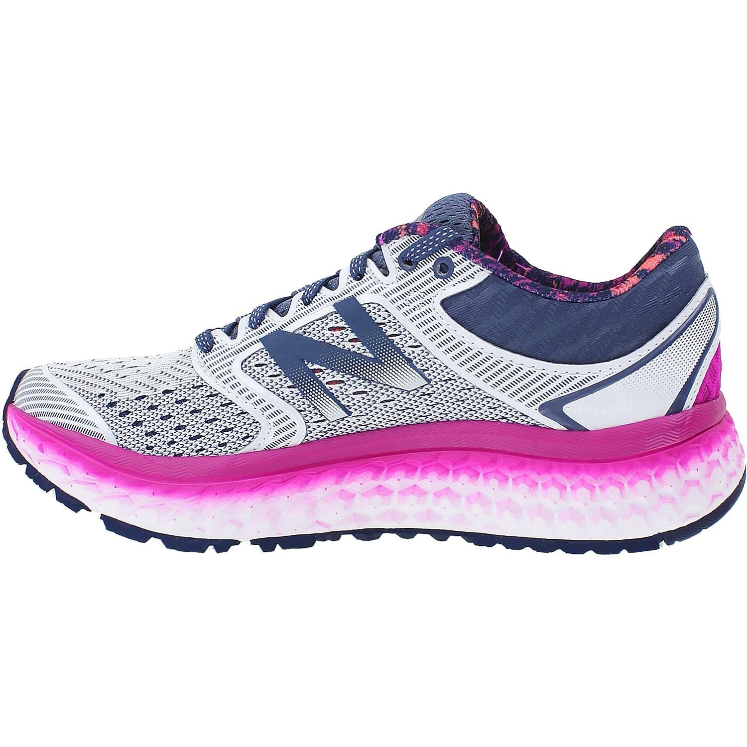 New Balance W1080WO7 Fresh Foam Running Women's Running Shoes Arctic Fox/Poisonberry/Vivid Tangerine Mesh