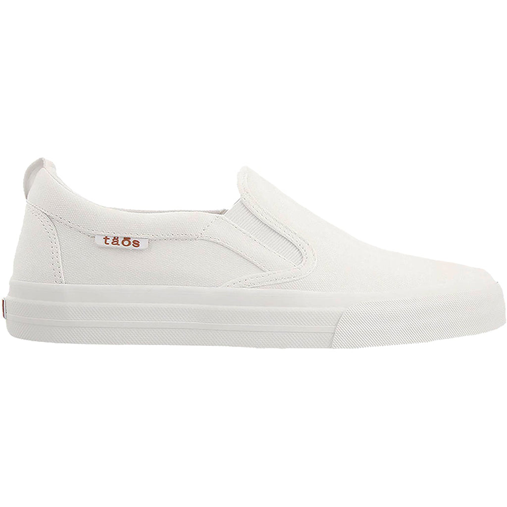 Taos Rubber Soul Women's Slip On Sneakerss White Canvas