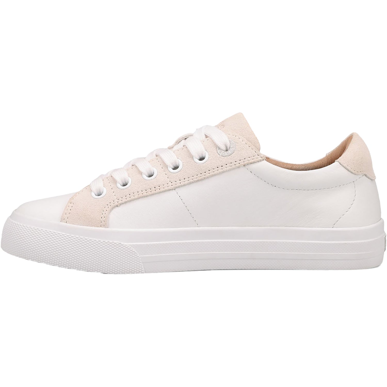 Taos Heart & Soul Lux Women's Sporty Lace Up Shoes White/Ice Suede