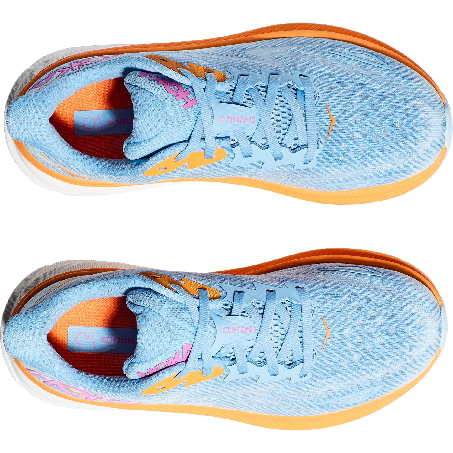 Hoka Clifton 9 (Neutral Support) Women's Road Running Shoes Airy Blue/Ice Water Mesh