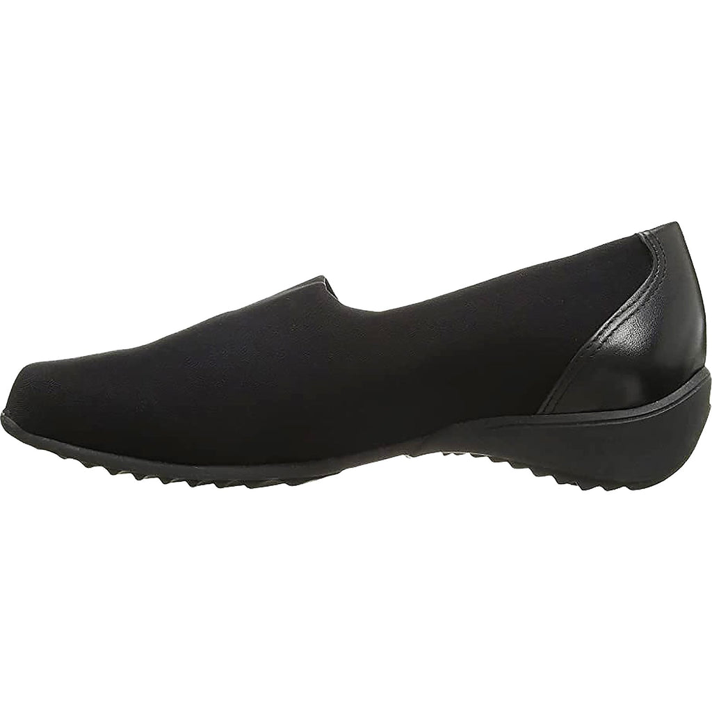 Munro Traveler Women's Slip On Shoes Black Stretch Fabric