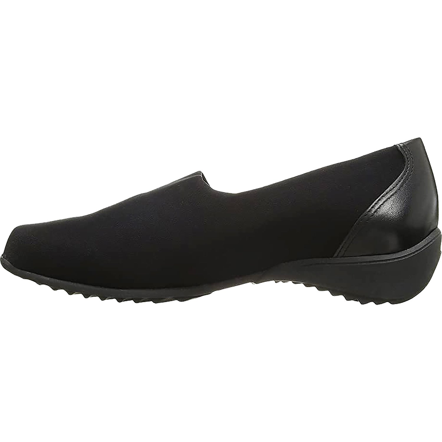 Munro Traveler Women's Slip On Shoes Black Stretch Fabric