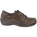 Ziera Allsorts Women's Walking Shoes Espresso Metallic Suede/Grig Nubuck