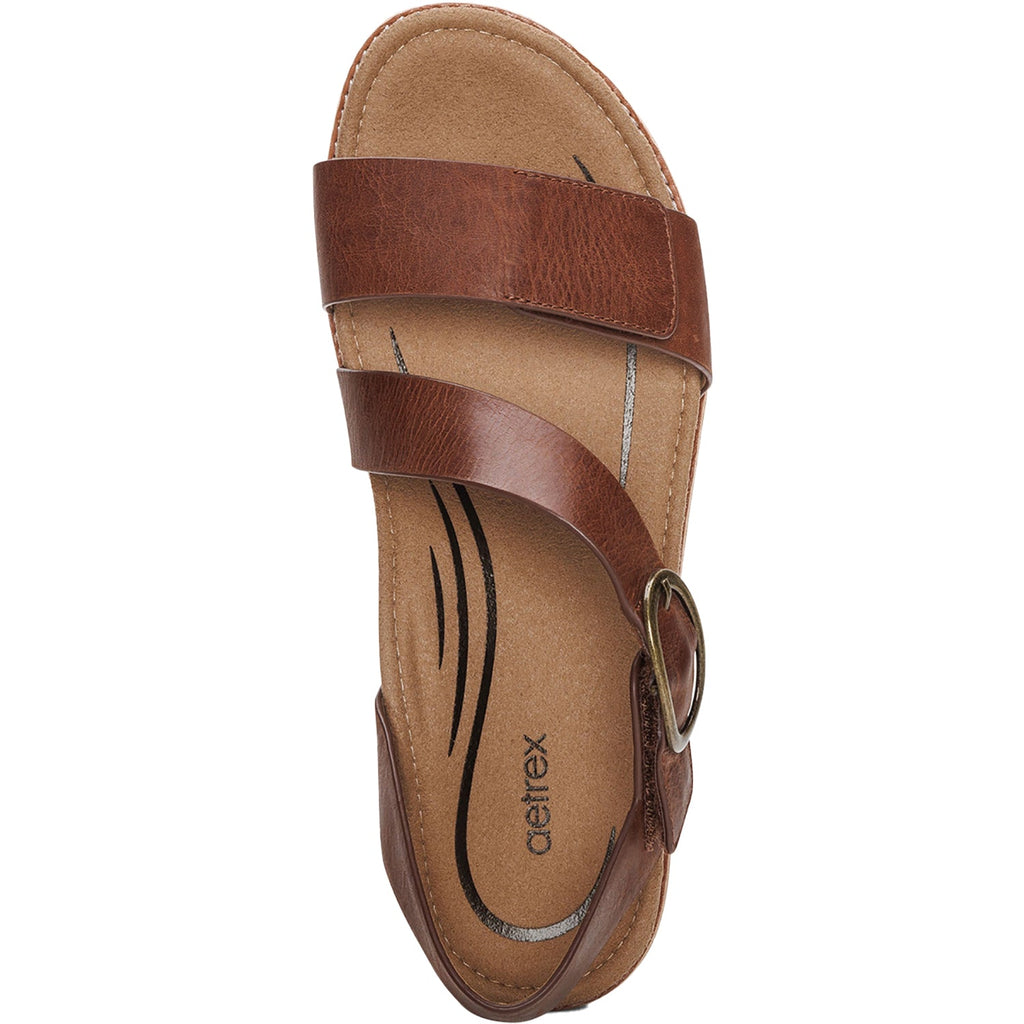 Aetrex Tamara Women's Sandals Walnut Leather