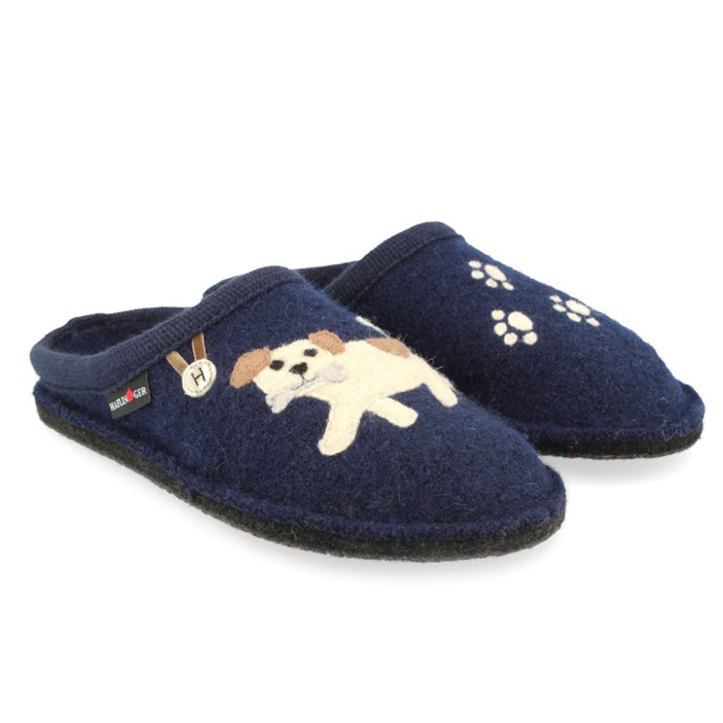 Haflinger Fido Women's Slippers Navy