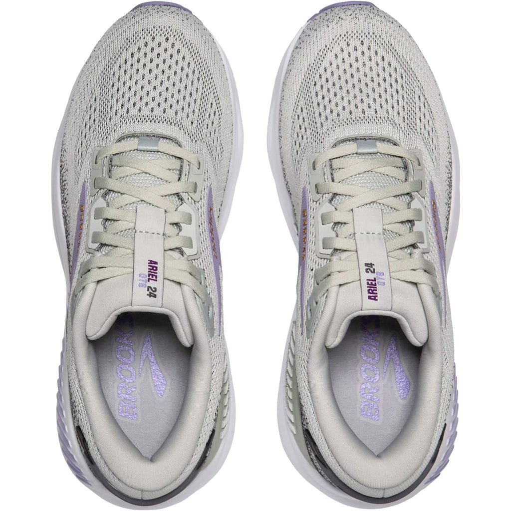 Brooks Ariel GTS 24 (Stability Support) Women's Athletic Shoes Mercury/Ebony/Sweet Lavender Mesh