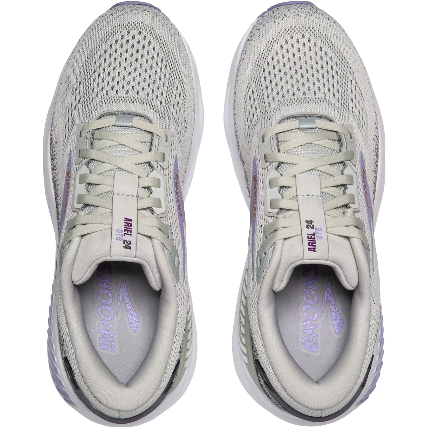 Brooks Ariel GTS 24 (Stability Support) Women's Athletic Shoes Mercury/Ebony/Sweet Lavender Mesh