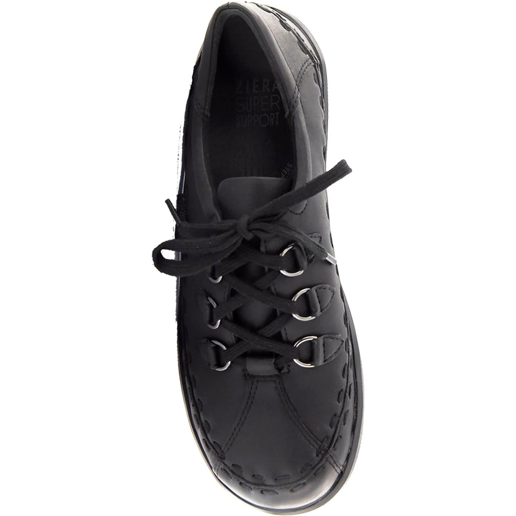 Ziera Allsorts Women's Walking Shoes Black Leather