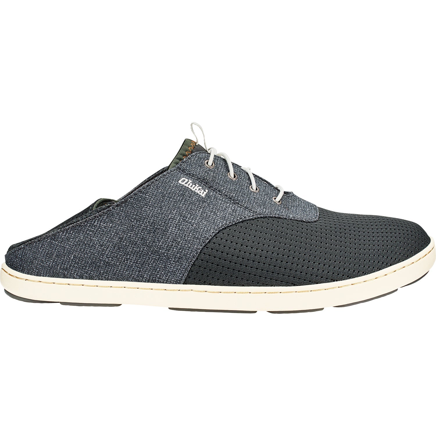 OluKai Nohea Moku Men's Walking Shoes Dark Shadow/Dark Shadow Canvas/Mesh