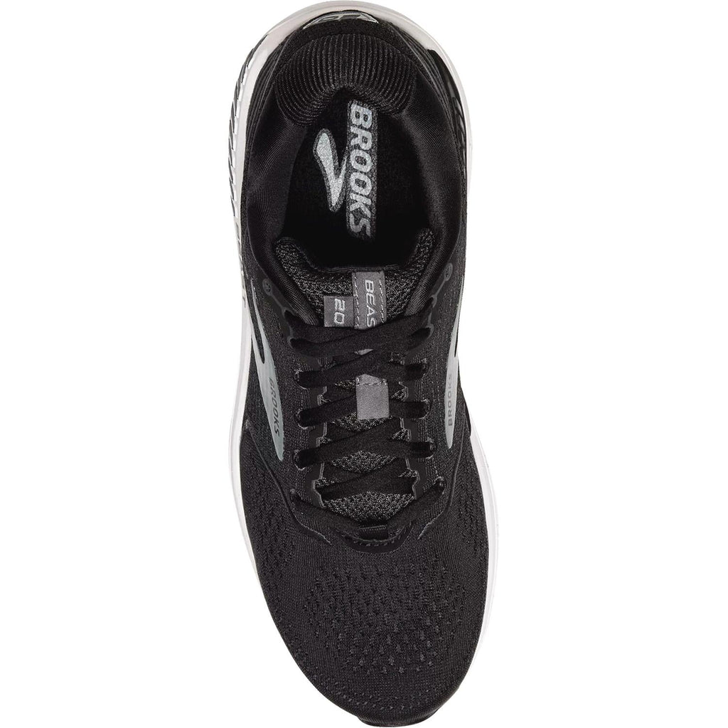 Brooks Beast 20 Men's Running Shoes Black/Ebony/Grey Mesh