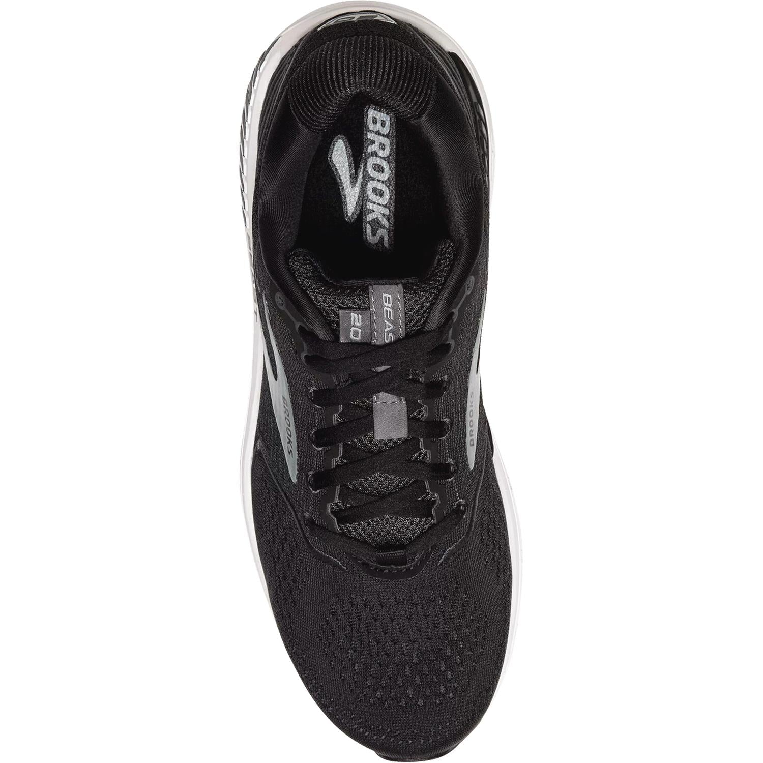 Brooks Beast 20 Men's Running Shoes Black/Ebony/Grey Mesh