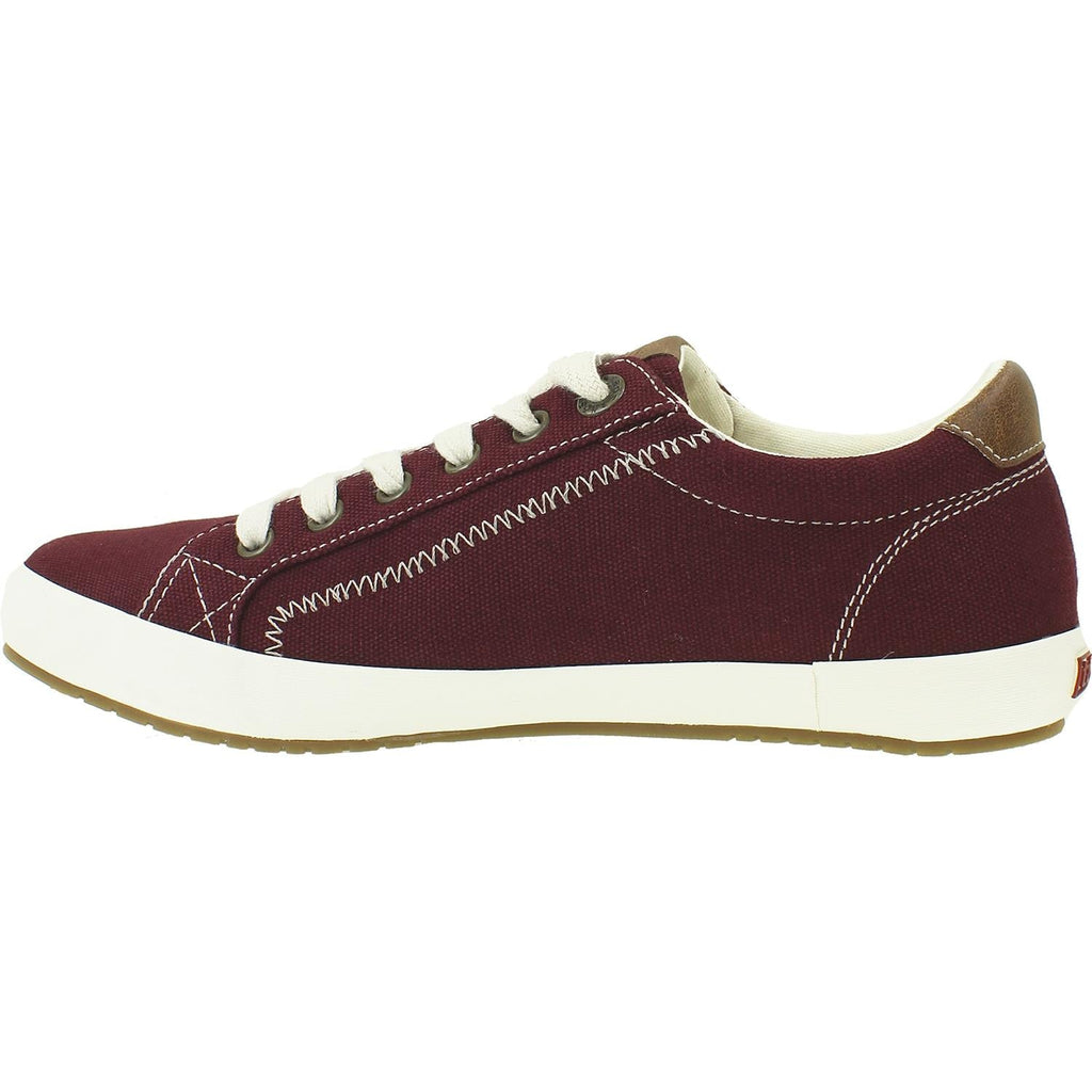 Taos Star Burst Women's Supportive Sneakers Burgundy Canvas