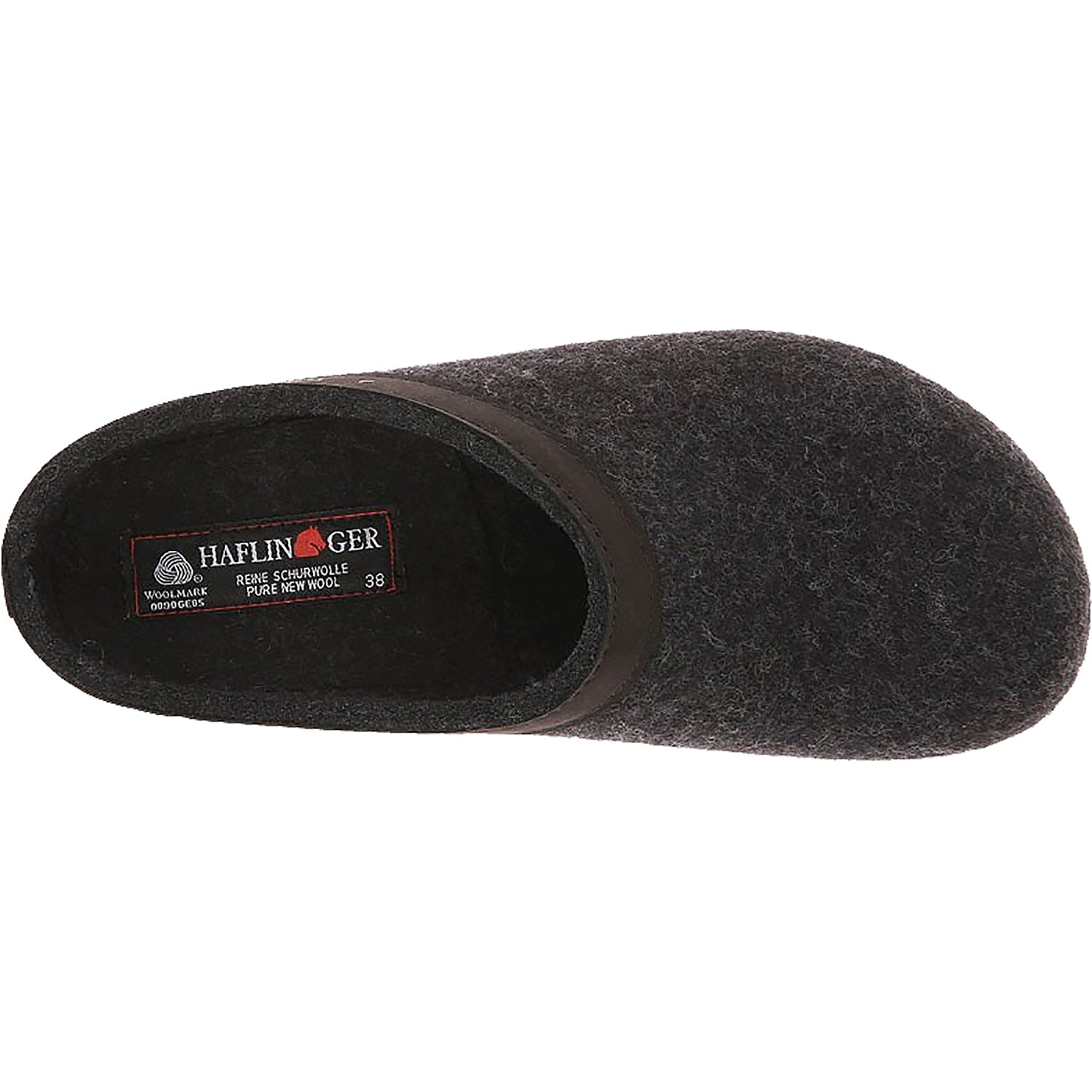 Haflinger GZL Unisex Clogs Charcoal Wool Felt