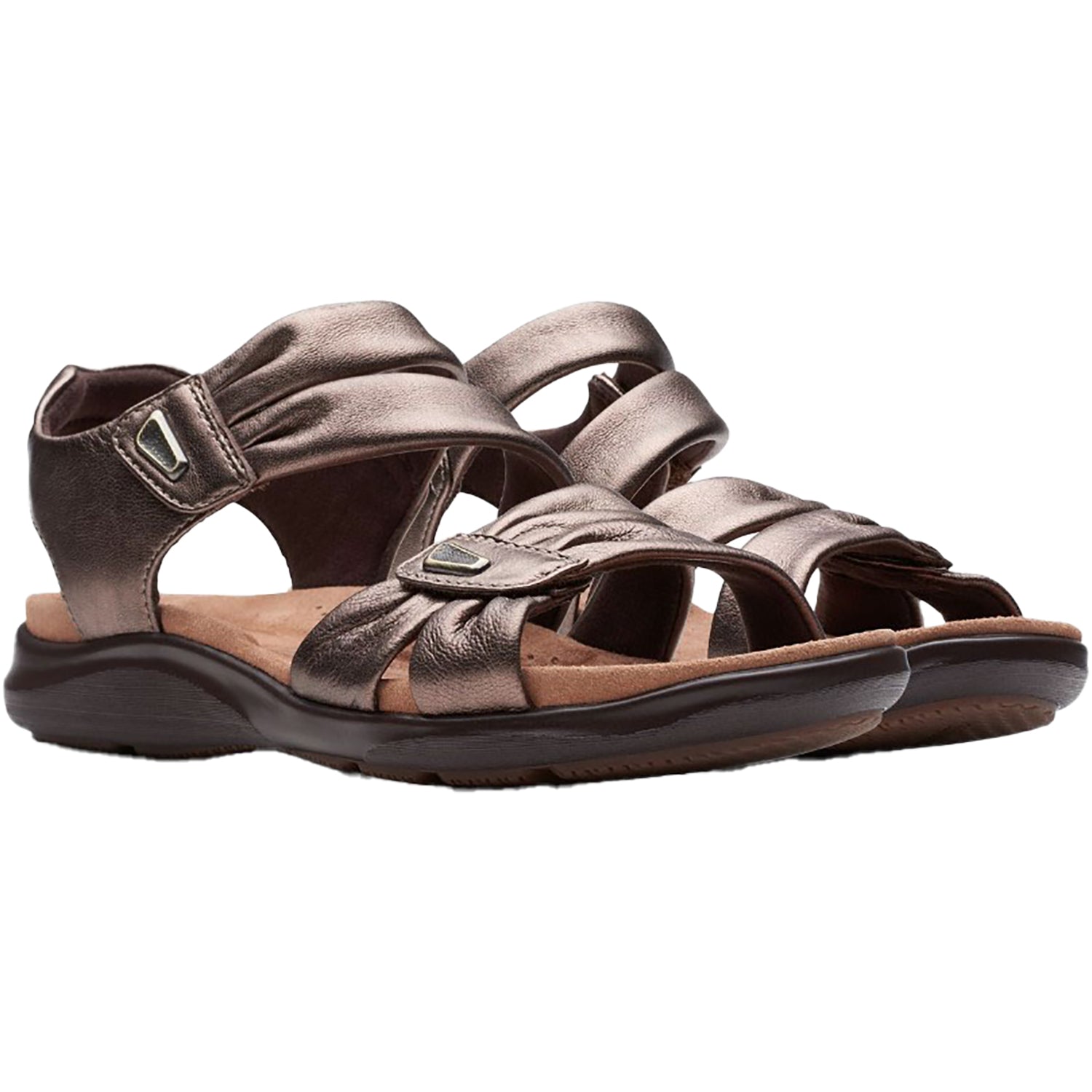 Clarks Kitly Ave Women's Sandals Bronze Leather