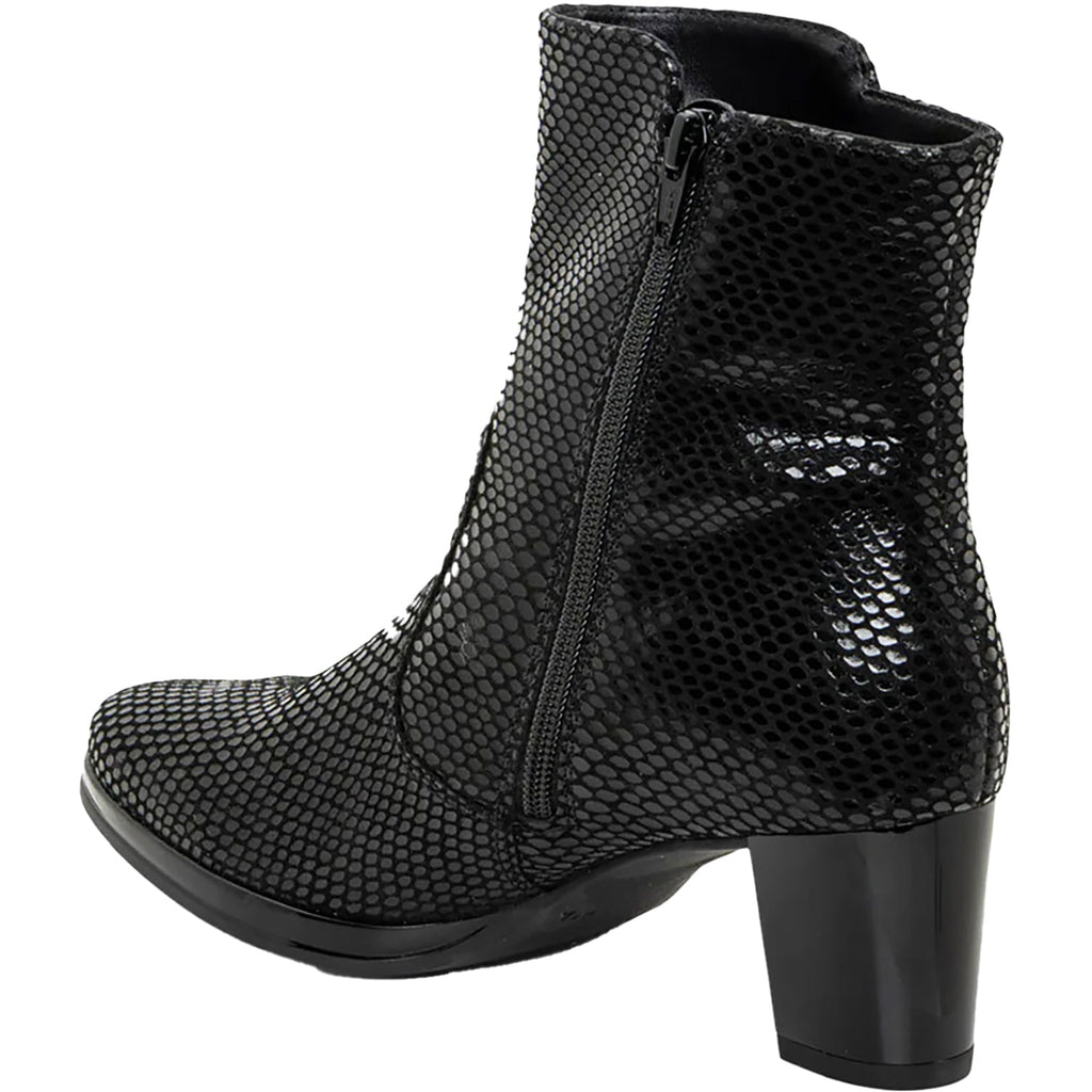 Ara Osmanthus Women's Mid Boots Black Snake Print