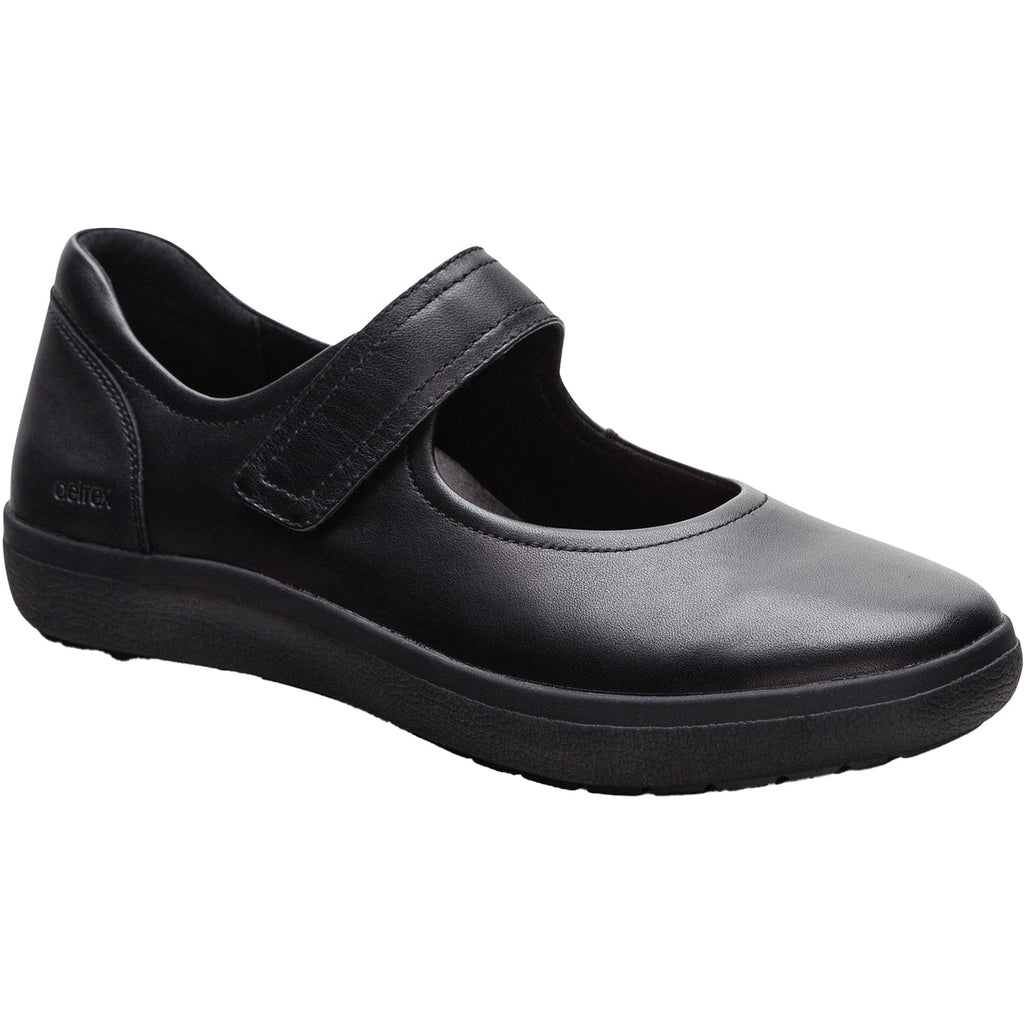Aetrex Erica Women's Mary Jane Shoes Black Leather