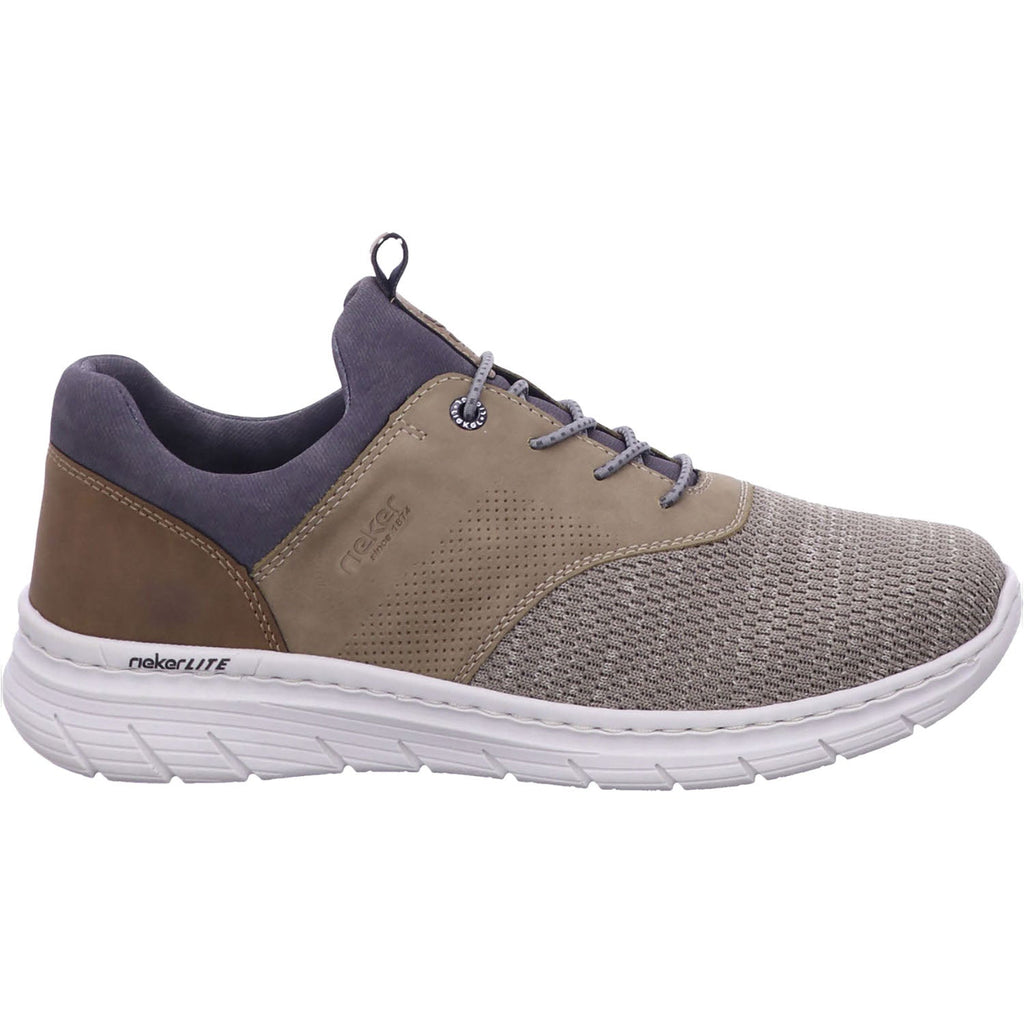 Rieker 13150-64 Men's Slip Ons Kiesel/Fango/Nuss/Rauch Synthetic