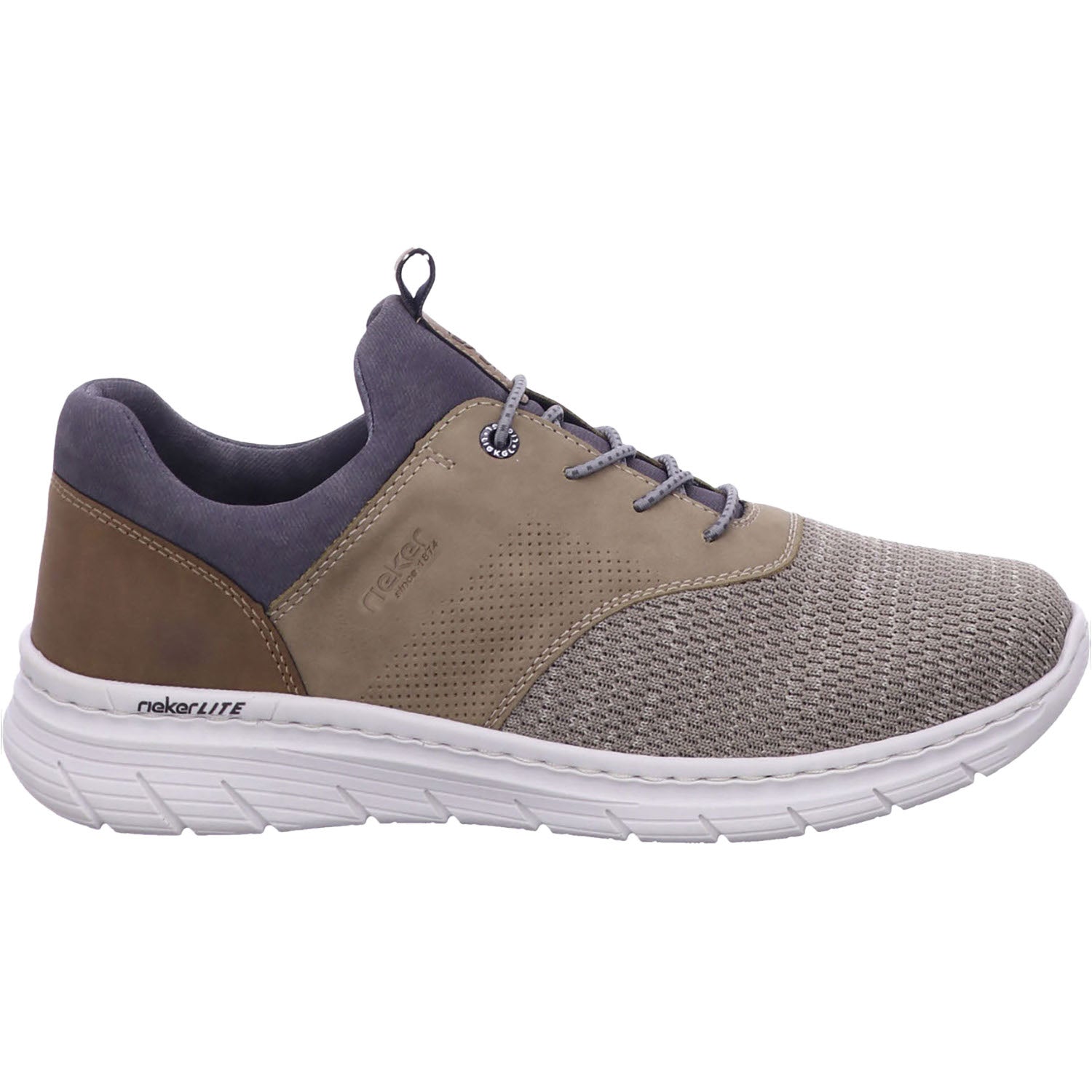 Rieker 13150-64 Men's Slip Ons Kiesel/Fango/Nuss/Rauch Synthetic