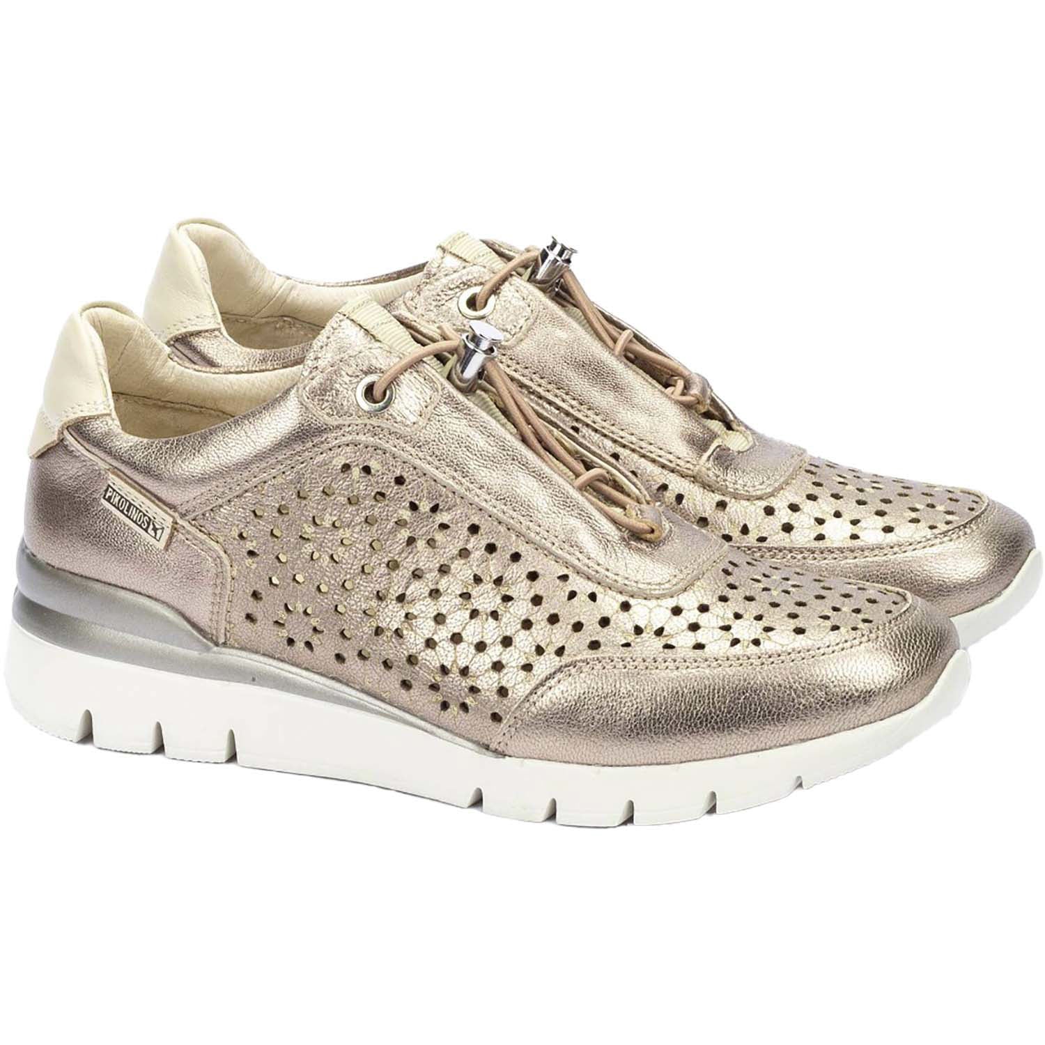 Pikolinos Cantabria W4R-6584CL Women's Slip On Sneakers Stone Leather