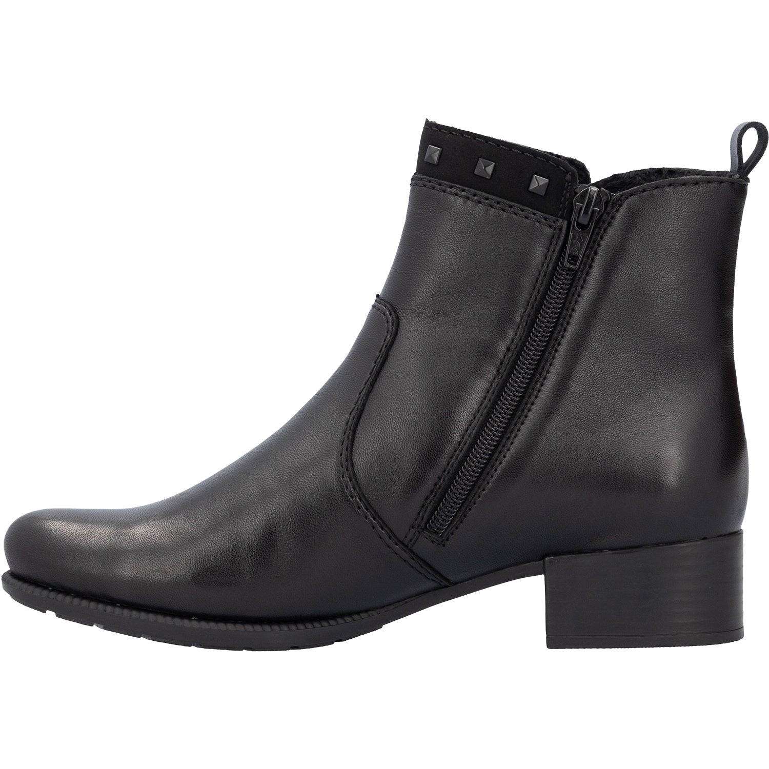 Rieker 78657-00 Women's Boots Black/Black/Black Leather