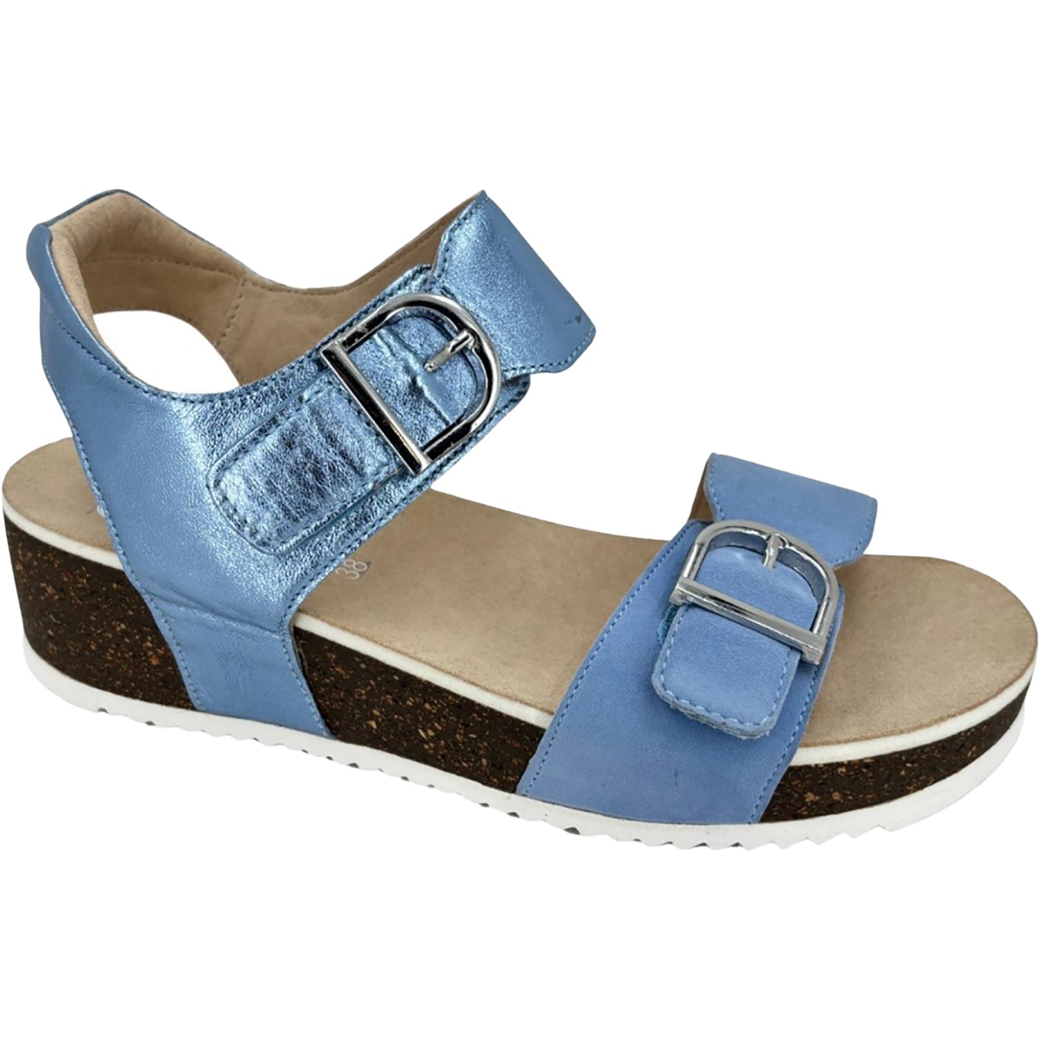 Ara Nova Women's Wedge Sandals Azure/Sky Blue