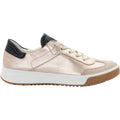 Ara Rhodes Women's Sporty Lace Up Shoes Sand Metallic Leather/Shell Suede