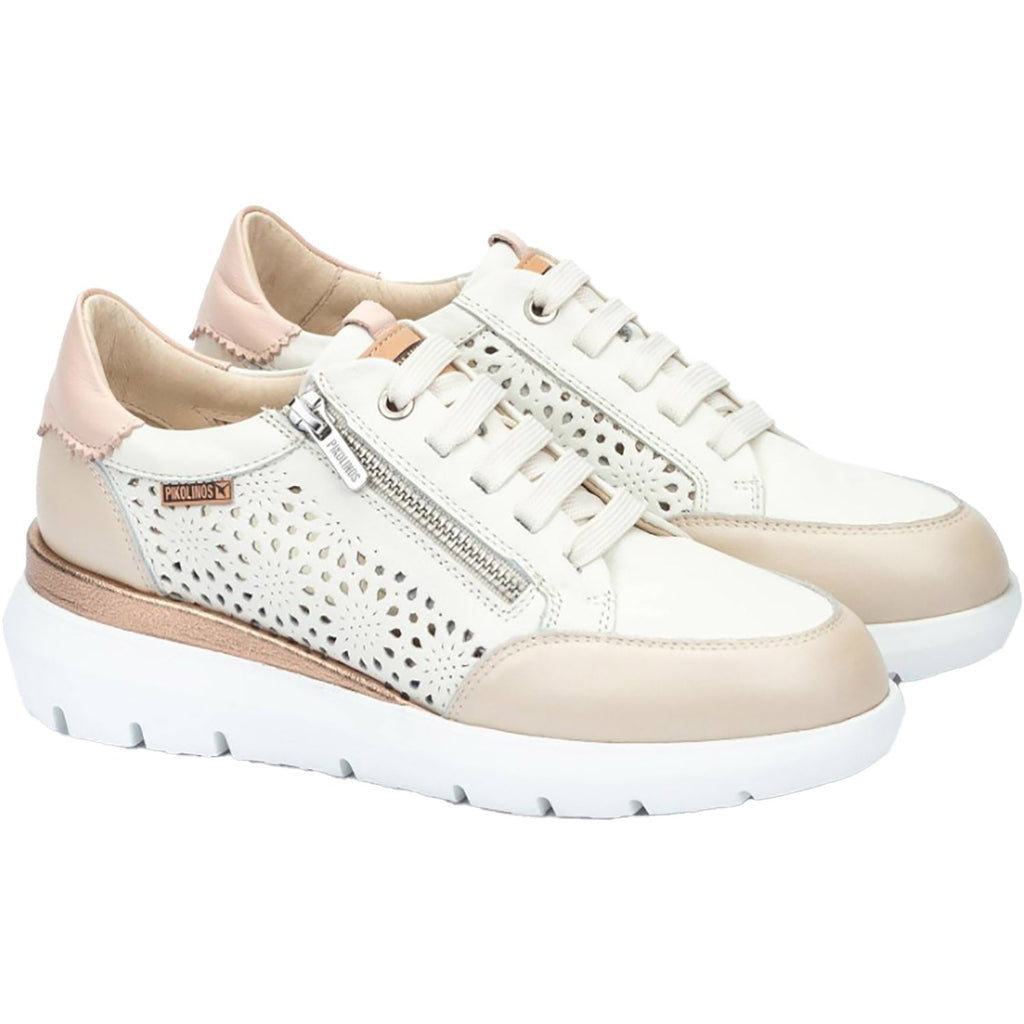 Pikolinos Ruea Women's Athletic Shoes Trainers Off White