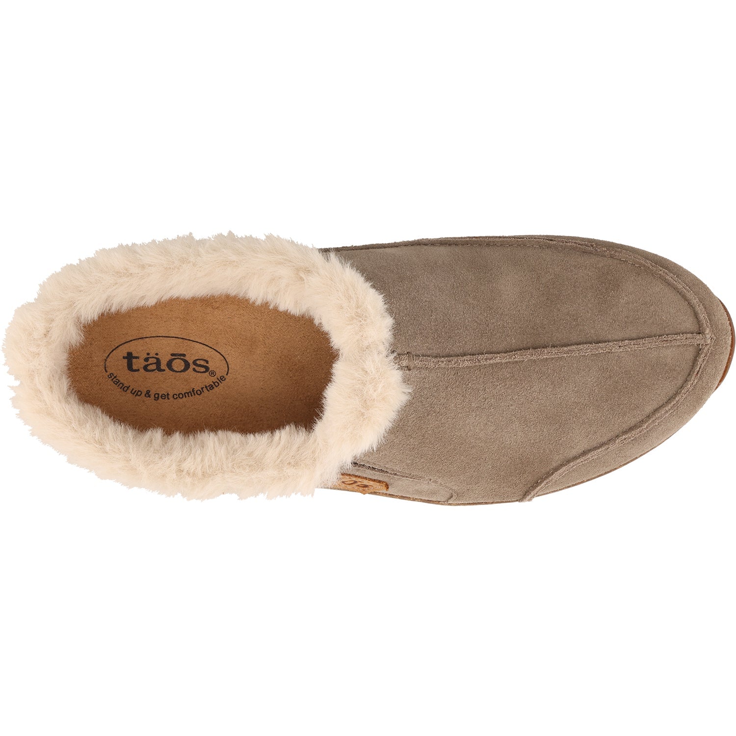 Taos Future Women's Clogs Slippers Dark Taupe Suede