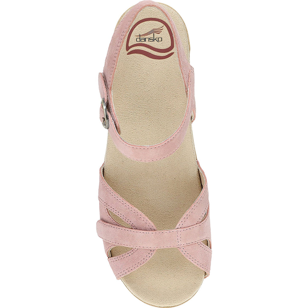 Dansko Season Women's Backstrap Sandals Petal Suede