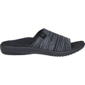 Spenco Astoria Memory Foam Slide Women's Slide Sandals Black Knit Fabric