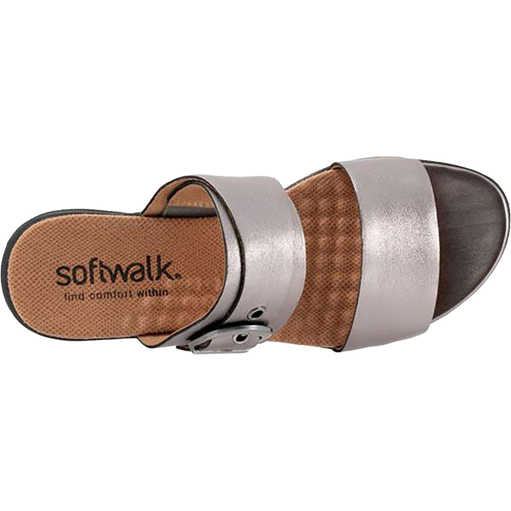 Soft Walk Toki Women's Sandals Pewter Leather