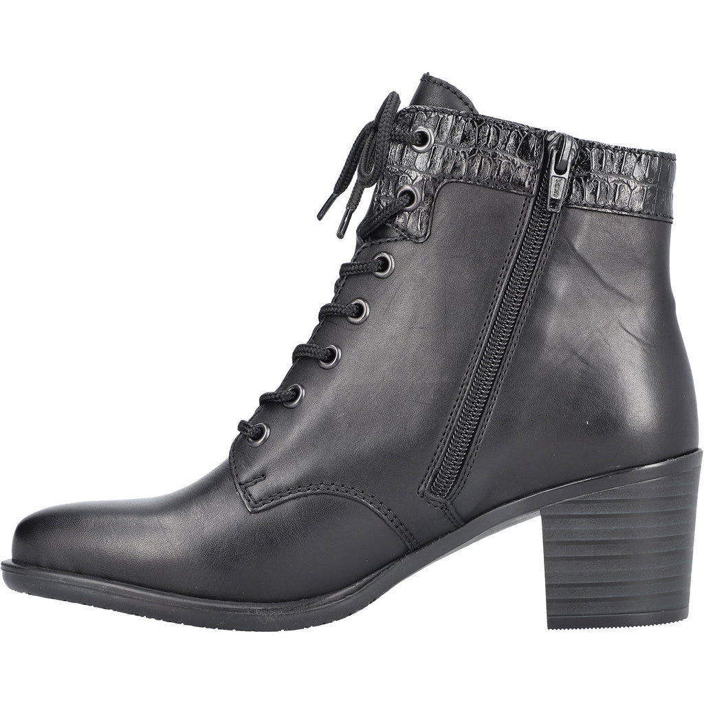 Rieker Y2040-00 Ines 40 Women's Dress Boots Black Synthetic