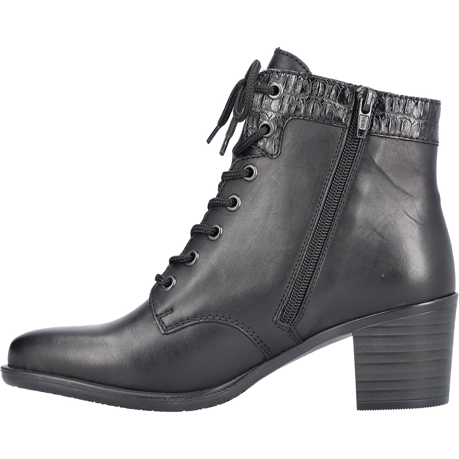 Rieker Y2040-00 Ines 40 Women's Dress Boots Black Synthetic