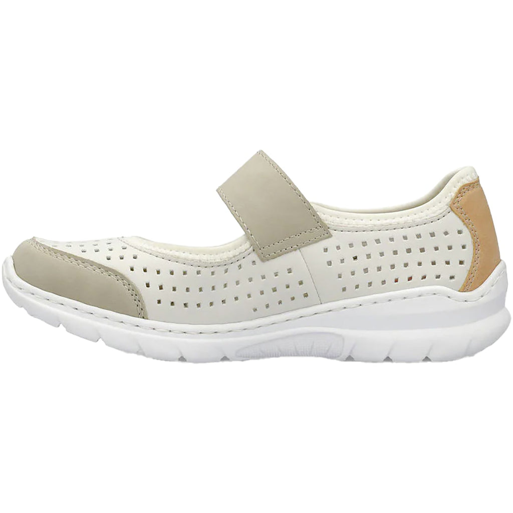 Rieker L32B5-81 Nikita Women's Mary Janes Ginger/Off White Synthetic