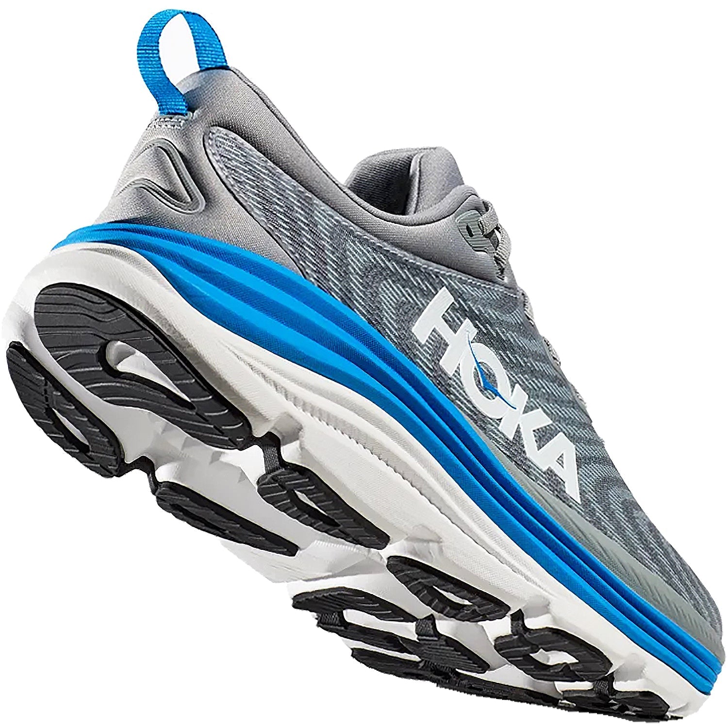Hoka Gaviota 5 (Stability Support) Men's Everyday Running Shoes Limestone/Diva Blue Mesh