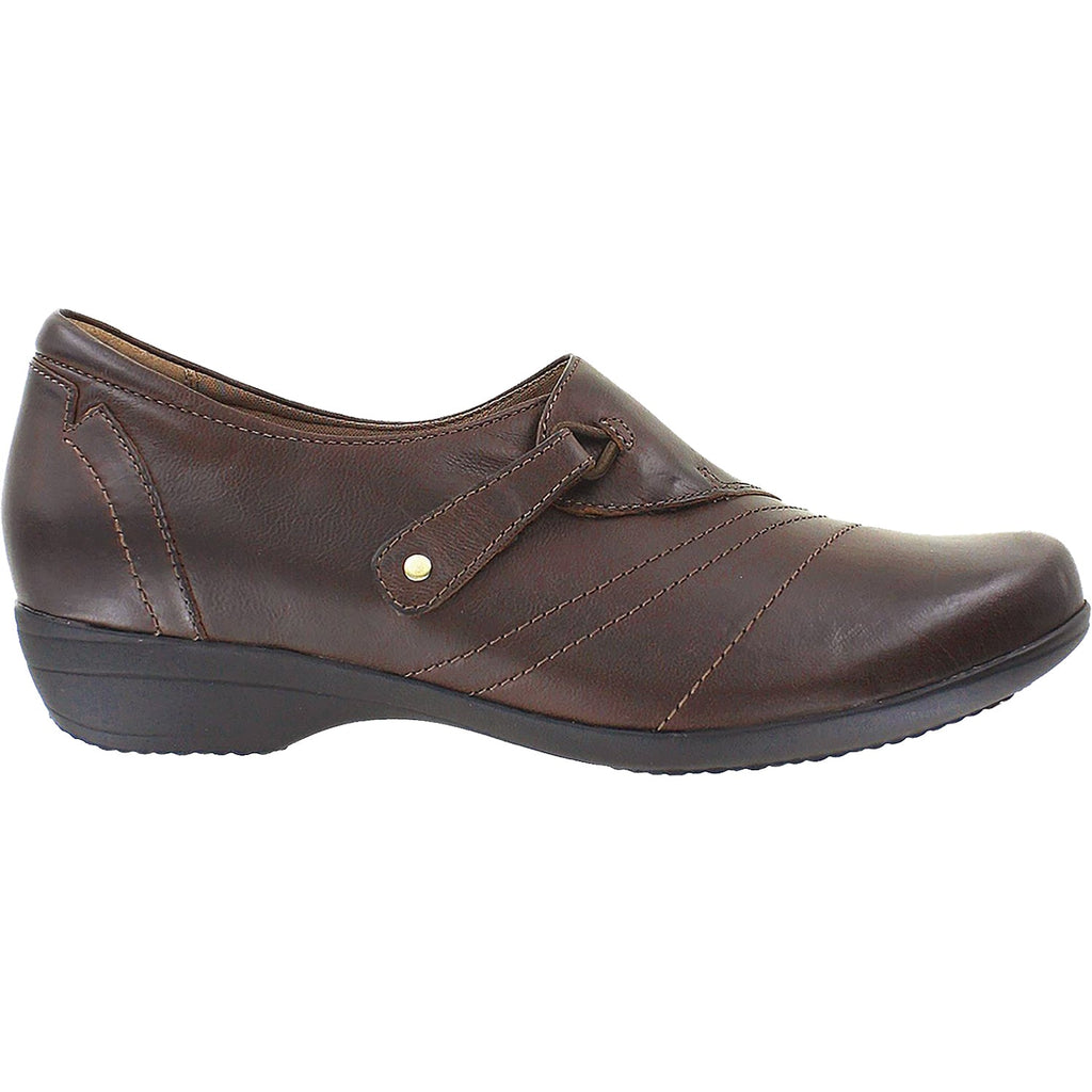 Dansko Franny Women's Slip Ons Chocolate Burnished Calf Leather