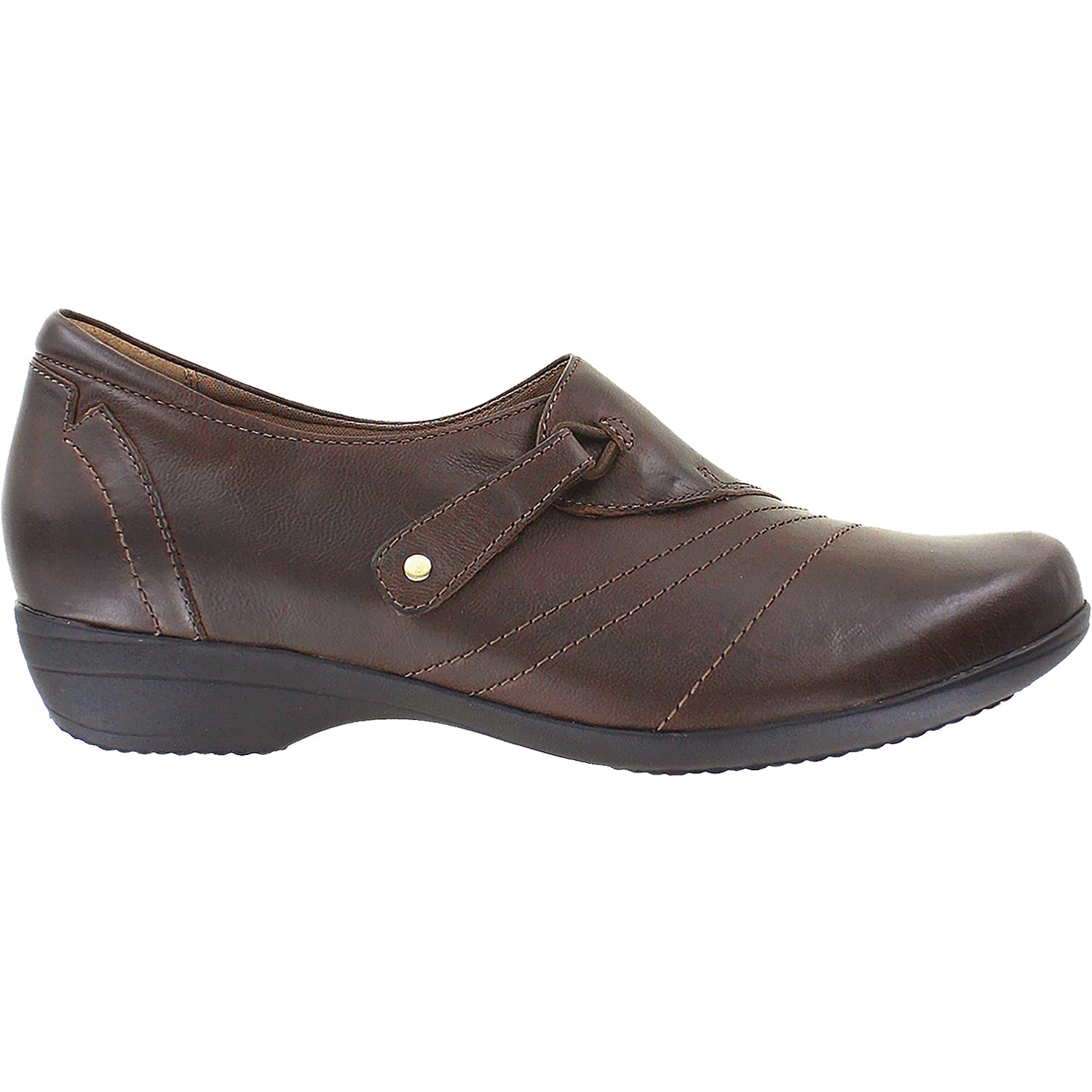 Dansko Franny Women's Slip Ons Chocolate Burnished Calf Leather