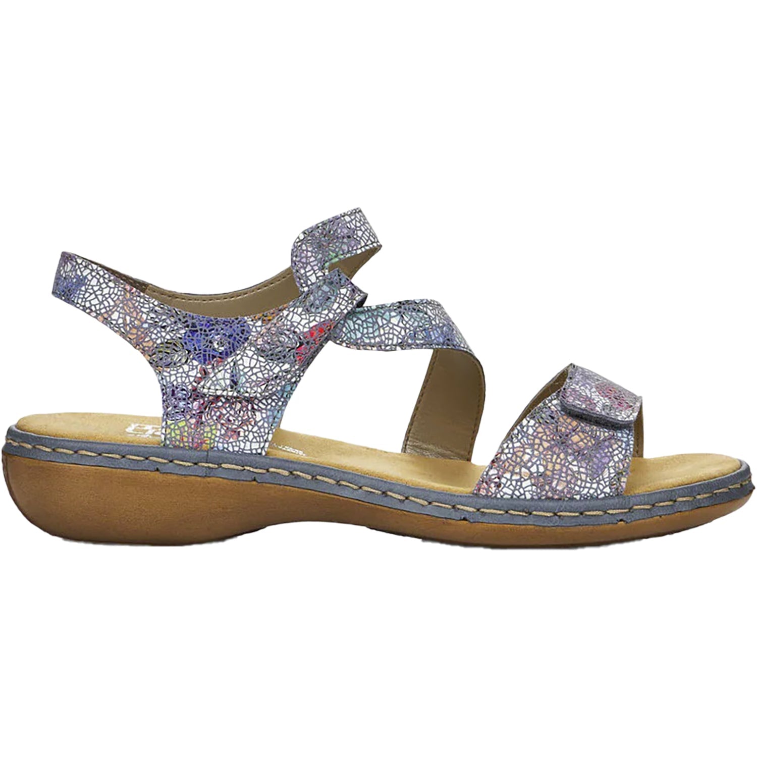Rieker 659C7-90 Regina C7 Women's Sandals Adria-Multi Leather