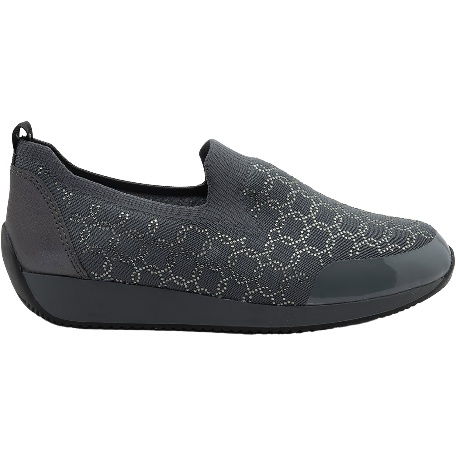 Ara Layton II Women's Slip Ons Graphite Wovenstretch